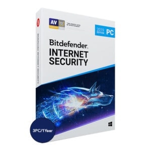 Bitdefender Internet Security – 3 PCs, 1 Year