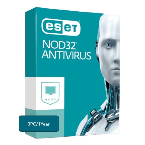 Eset NOD32 Antivirus – 3 PCs, 1 Year