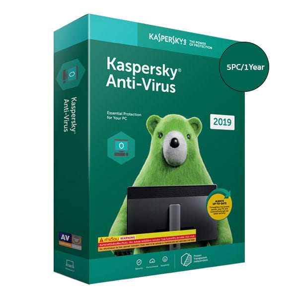 Kaspersky Antivirus – 5 Devices, 1 Year