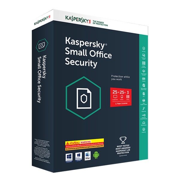 Kaspersky Small Office Security – 3 Server, 25 Devices, 1 Year