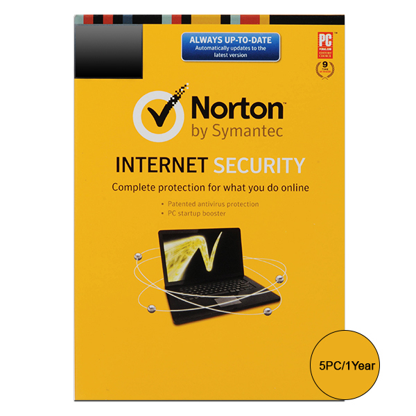 Norton Internet Security – 5 PCs, 1 Year