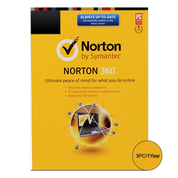 Norton N360 – 3 PCs, 1 Year