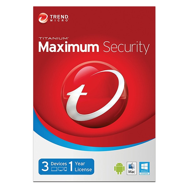 Trend Micro Maximum Security – 3 Devices, 1 Year